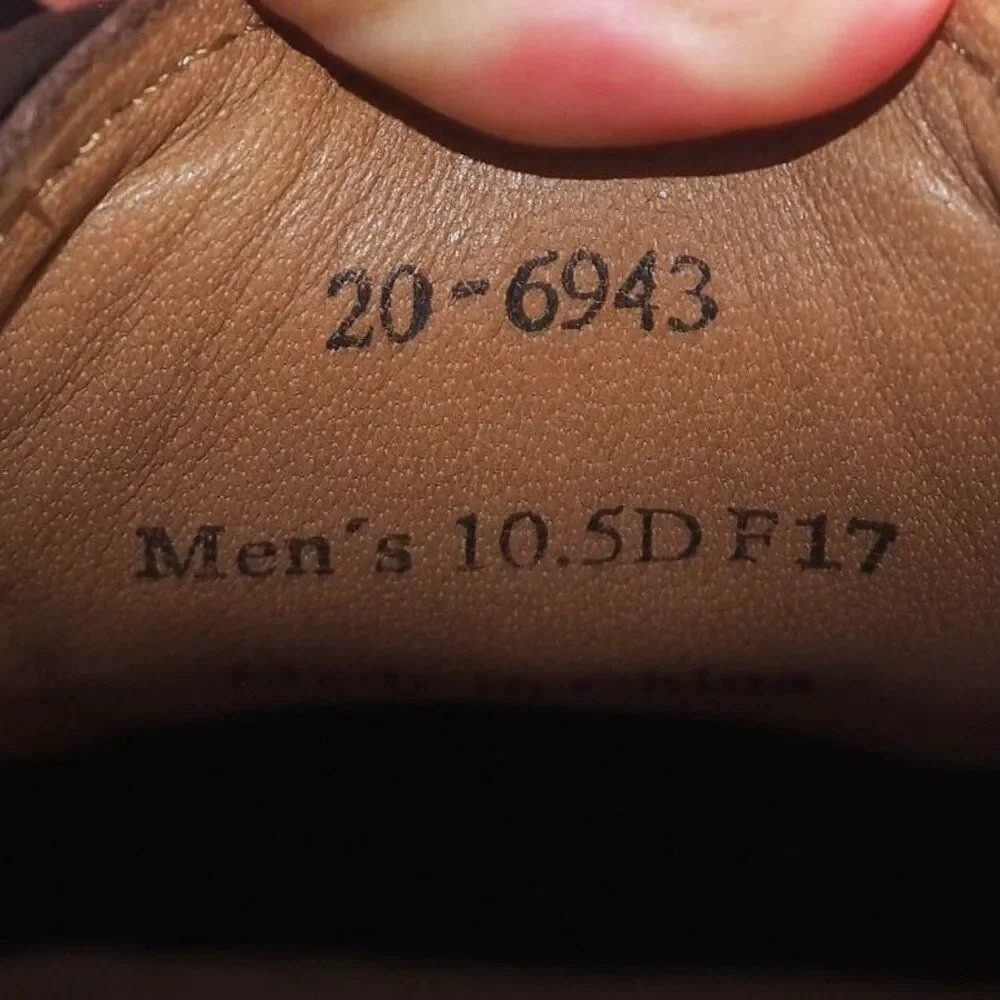 Johnston & Murphy Warner Plain Toe Leather Oxfords‎ 20-6943 Brown Men's 10.5D